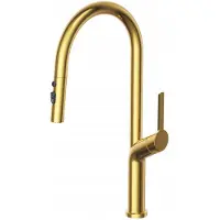 Gamma Keukenmengkraan Round Pro Goud - Flexibel & Stijlvol