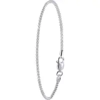 Lucardi Armband 'Basic' zilver
