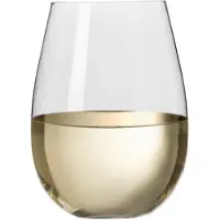 Krosno witte wijnglazen - 6 stuks - 500ml - zonder voet