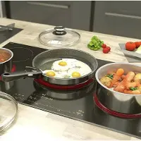 Cstore Backen 391505 - Kachelset - Inox - 5 Stuks - Alle Verlichting Inclusief Inductie
