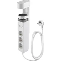Olympia Contactdoos IOIO SL 3000, 3-voudig + 2 x USB-A en 1 x USB-C, kabellengte 1,5 m, polypropeen, wit