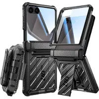 Supcase UB Pro Case geschikt voor Samsung Galaxy Flip 7 hoesje met screenprotector - Zwart