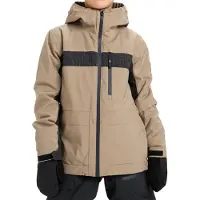 Quiksilver - Kinder ski jassen - Quest 20k Youth Jacket Fallen Rock voor Unisex - Kindermaat 10 jaar - Beige
