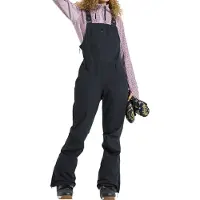Roxy - Dames skibroeken - Rideout Bib Pant True Black voor Dames - Maat M - Zwart