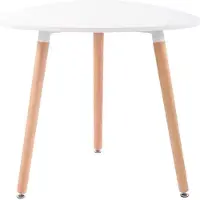 CLP Keukentafel Abenra, wit, afmeting 80 cm. Afmeting: 80 cm