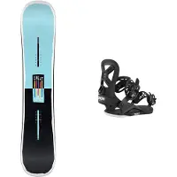Nidecker - Packs (snowboards & bindingen) - Pack Cheat Code Youth 2026 voor Unisex van Hout - Blauw