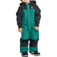 Volcom - Kinder skipakken - Little Flurry One Piece Atlantic Deep voor Unisex - Kindermaat 2 jaar - Groen