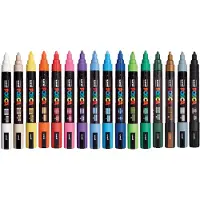 Uni Posca 60.1932 Set acrylstiften 0,9 - 1,3 mm 16 pcs