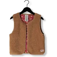 Nono Meisjes Truien & Vesten Katya Reversible Gilet - Camel - Maat 158/164