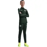 Nike Chelsea Strike Trainingspak 1/4-Zip 2025-2026 Kids Donkergroen Wit