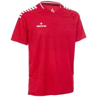 Derbystar kindertrui met korte mouwen Primo V24 602033 rood/wit-164