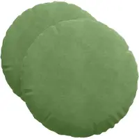 vidaXL Zitkussens 2 st Fluweel Lichtgroen Ø50 x 19 cm