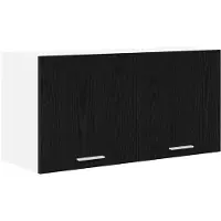 vidaXL Hangkast Zwart Eiken 80 x 31 x 40 cm Bewerkt hout