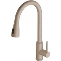 Alveus Primrose Keukenkraan Beige - Uittrekbare Spuit & 360° Draaibaar
