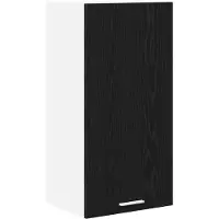 vidaXL Hangkast Zwart Eiken en Wit 40 x 31 x 80 cm Bewerkt hout