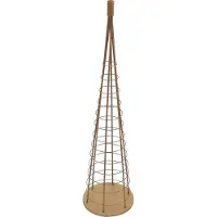 MCW Decoratieboom -O91, kerstboom, sierboom, kerstversiering, kerstboom om te versieren, metaal 115 cm ~ goudkleurig