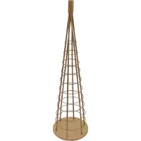 MCW Decoratieboom -O91, kerstboom, sierboom, kerstversiering, kerstboom om te versieren, metaal 90 cm ~ goudkleurig