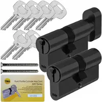 Yale Y600 Cilinderslot Set 45/55 + 45/55 met noodfunctie Zwart