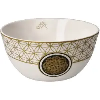 Goebel - Lotus | Kom Levensbloem wit | Schaal - 15cm - porselein - 2 stuks