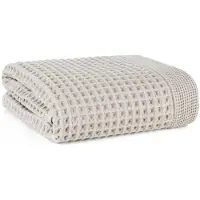 Eurofirany Gofre badstof handdoek 70x140 cm zilver