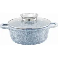 Zilner Marmite 20cm met Deksel - Aluminium, Marmer Coating, Inductie