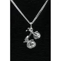 MOOYE ® - Collectie Zilveren Driewieler ketting hanger