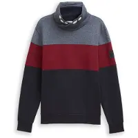 Tom Tailor Sweatshirt nachtblauw / blauw gemêleerd / bordeaux