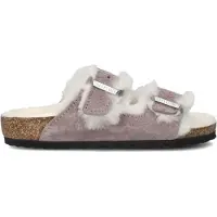 Birkenstock Meisjes Slippers Arizona Shearling - Paars - Maat 33