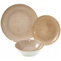 Lubiana Boss Diep Bord 18 cm - Beige Porselein