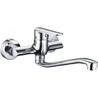 Duro Prisma wandkraan 25cm - stijlvol chroom
