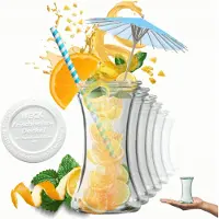Weck glazen pot 200ml met kunststof deksel, 6 stuks, hittebestendig