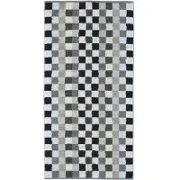 Cawö Handdoek Cawö Unique Karo Anthracite (3-delig)
