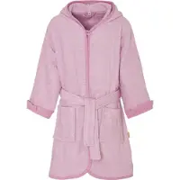 Playshoes badstof badjas roze unicorn Meisjes Katoen Capuchon Effen - maat 146/152