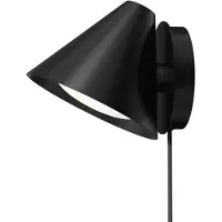Louis Poulsen Wandlampe , Keglen, dimbare, Zwart, Woonkamer, Metaal, Designer