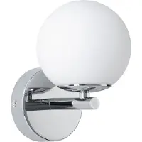 Paulmann Wandlamp Gove, chroom / zilver, Woon-/ Eetkamer, Glas, Modern, Wandlamp