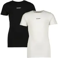 Raizzed T-shirt Nora - zwart/wit (set van 2) Jongens Stretchkatoen Ronde hals - maat 122/128