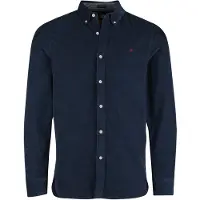 Superdry Heren Classic Needle overhemd blauw (XL), Casual, Katoen, Klassiek, Lange mouwen M4011044A