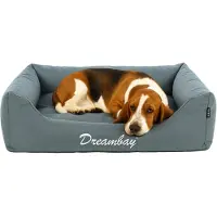Flamingo Hondenmand – orthopedisch hondenkussen Dreambay Petrol 100x80cm – waterafstotend & afneembare hoes – duurzaam comfort van Europese kwaliteit