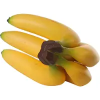 Top Art Topart Design kunstfruit - banaan - deco food - real touch - 20 cm - 5x bananen - tros