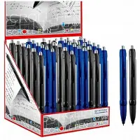 Starpak Automatische Pen met Uitschuifbare Spiekbrief - Blauw, 0.7mm
