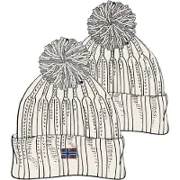 Napapijri Muts 'Semiury' ecru / royal blue/koningsblauw / robijnrood