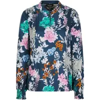 Goldner Blouse gemengde kleuren