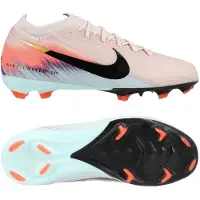Nike Zoom Mercurial Vapor 16 Pro Gras Voetbalschoenen (FG) Kids Roze Blauw Turquoise
