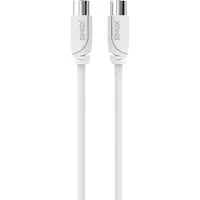 Sinox SELECT IEC (m) - IEC (v) coaxkabel | wit | 5 meter