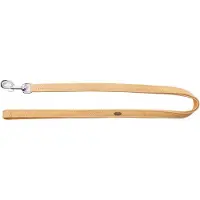 Dingo Exclusieve Leren Hondensnoer 1.3x110cm Natuurlijk