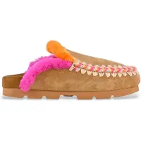 Mou Mouvoor vrouwen. MU.FW431005A Winter Bio Leren Klompen bruin (37), Leer, Plat, Geen, Casual