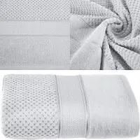 Eurofirany Luxe Katoenen Badhanddoek 50x90cm - Zilverkleurig, 500 GSM