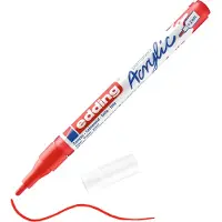 Edding - Acrylmarker edding e-5300 f verkeersrood | 1 stuk | 10 stuks