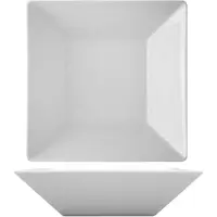 Lubiana Klassiek Diep Bord 18,5 cm Wit Porselein Vierkant