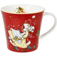 Goebel - Mary Engelbreit | Koffie / Thee Mok Home Sweet Home | Beker - porselein - 350ml - kerst - 2 stuks